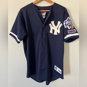 Majestic NY Yankees 1998 World Series Champions Mesh Jersey • Medium